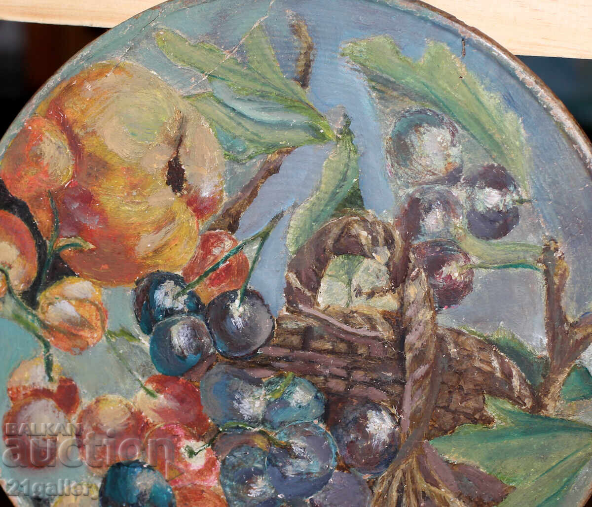 Стара картина  / маслени бои / натюрморт - 5