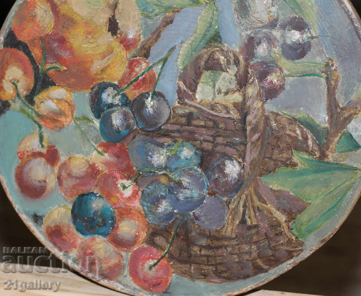 Стара картина  / маслени бои / натюрморт - 6
