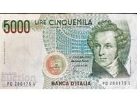 Italia 5000 Lire 1985 Pick 111 Ref 0175