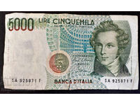 Italia 5000 Lire 1985 Pick 111 Ref 2893