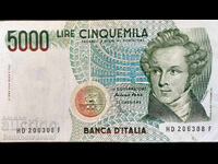 Italia 5000 Lire 1985 Pick 111 Ref 6308