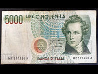 Italia 5000 Lire 1985 Pick 111 Ref 7556