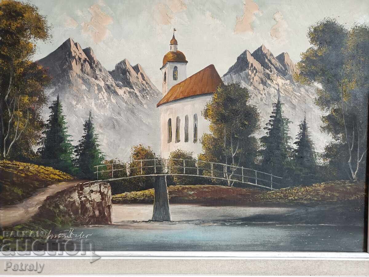 Old oil painting with price 200.00 BGN | € 102.26 Old oil painting with price 200.00 BGN | € 102.26