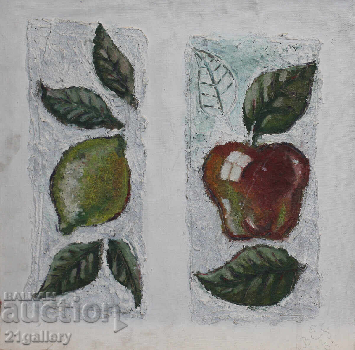 Auction  Veselin Damyanov (1977-), oil paints, still life