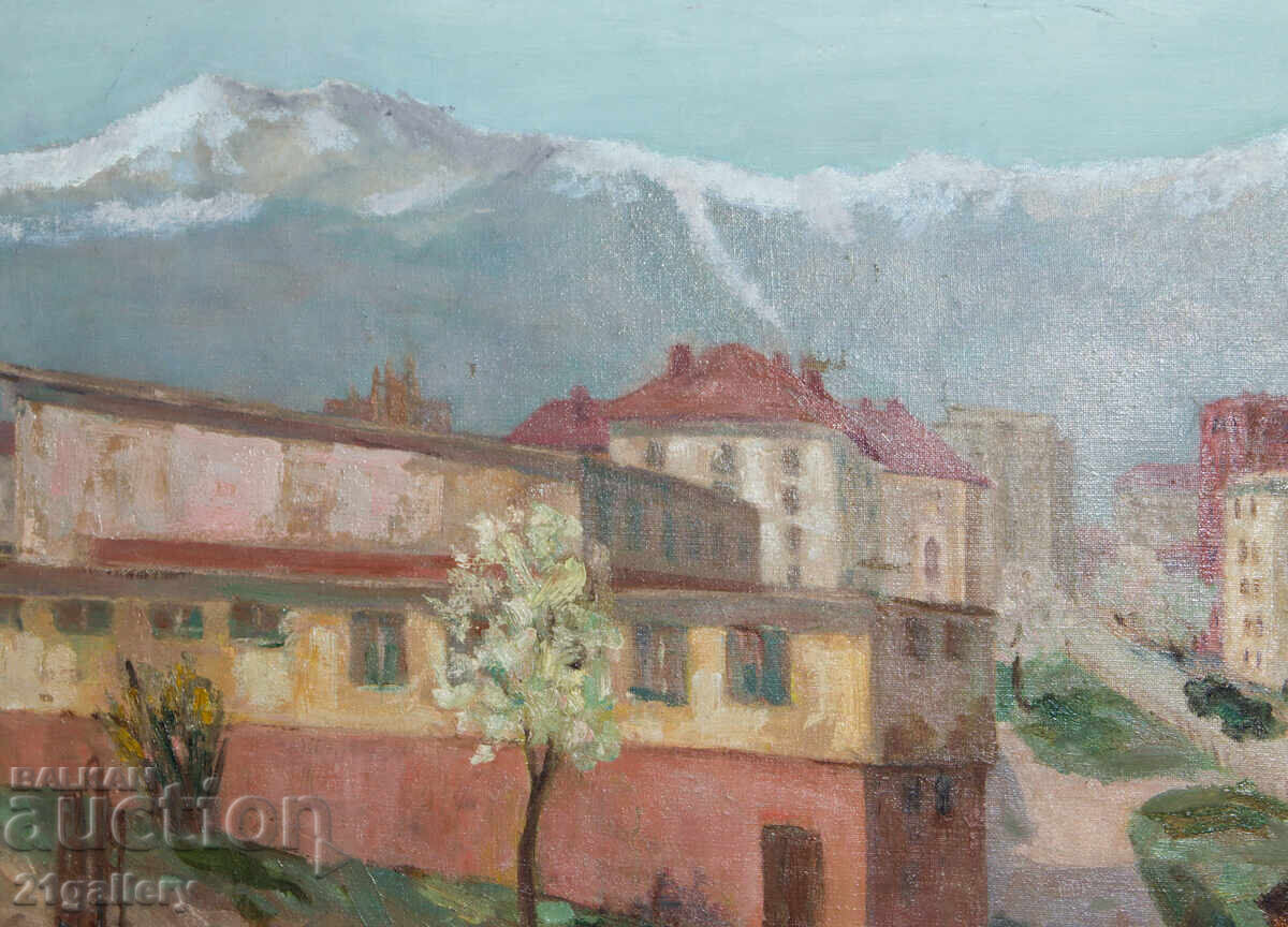 Delivery of Atanas Neykov (1924 - 2003) landscape, oil paints