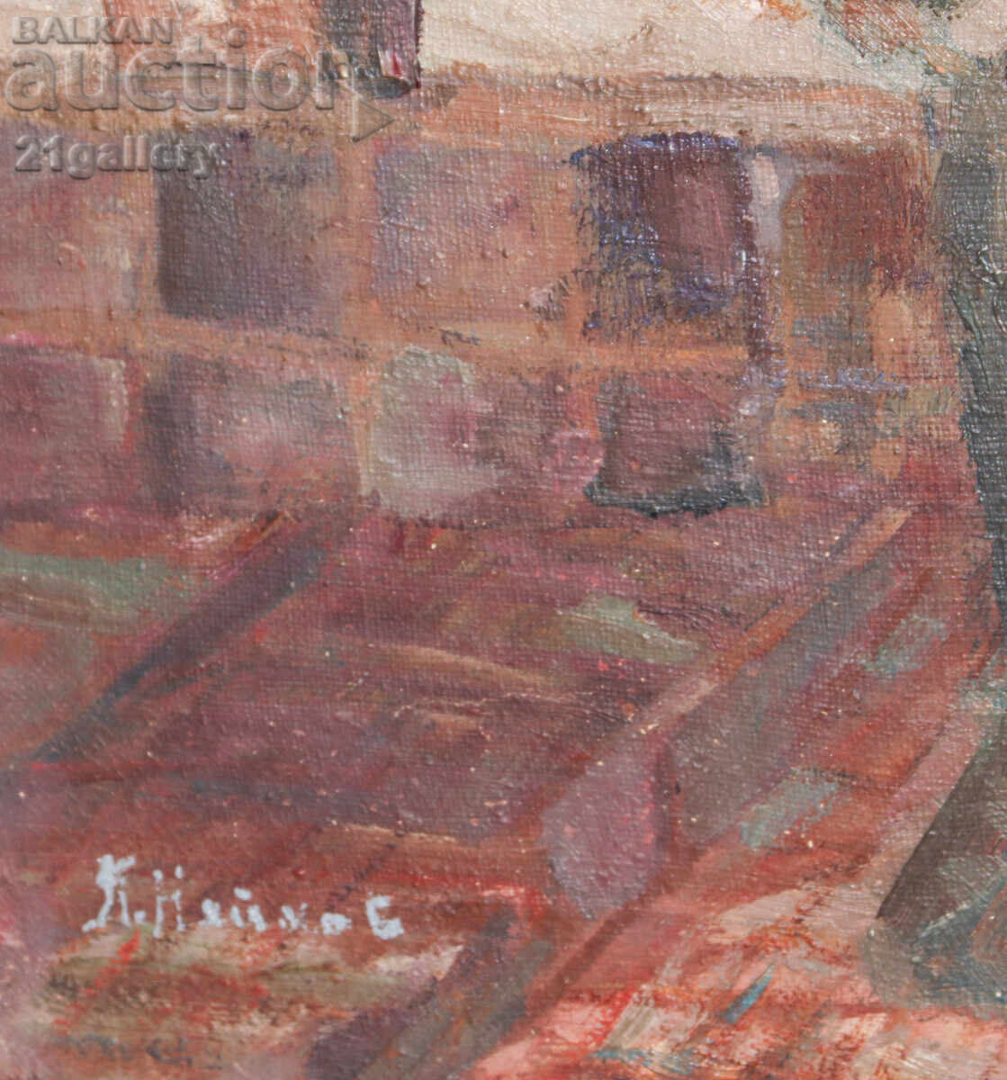 Атанас Нейков (1924 - 2003)  пейзаж, маслени бои - 7