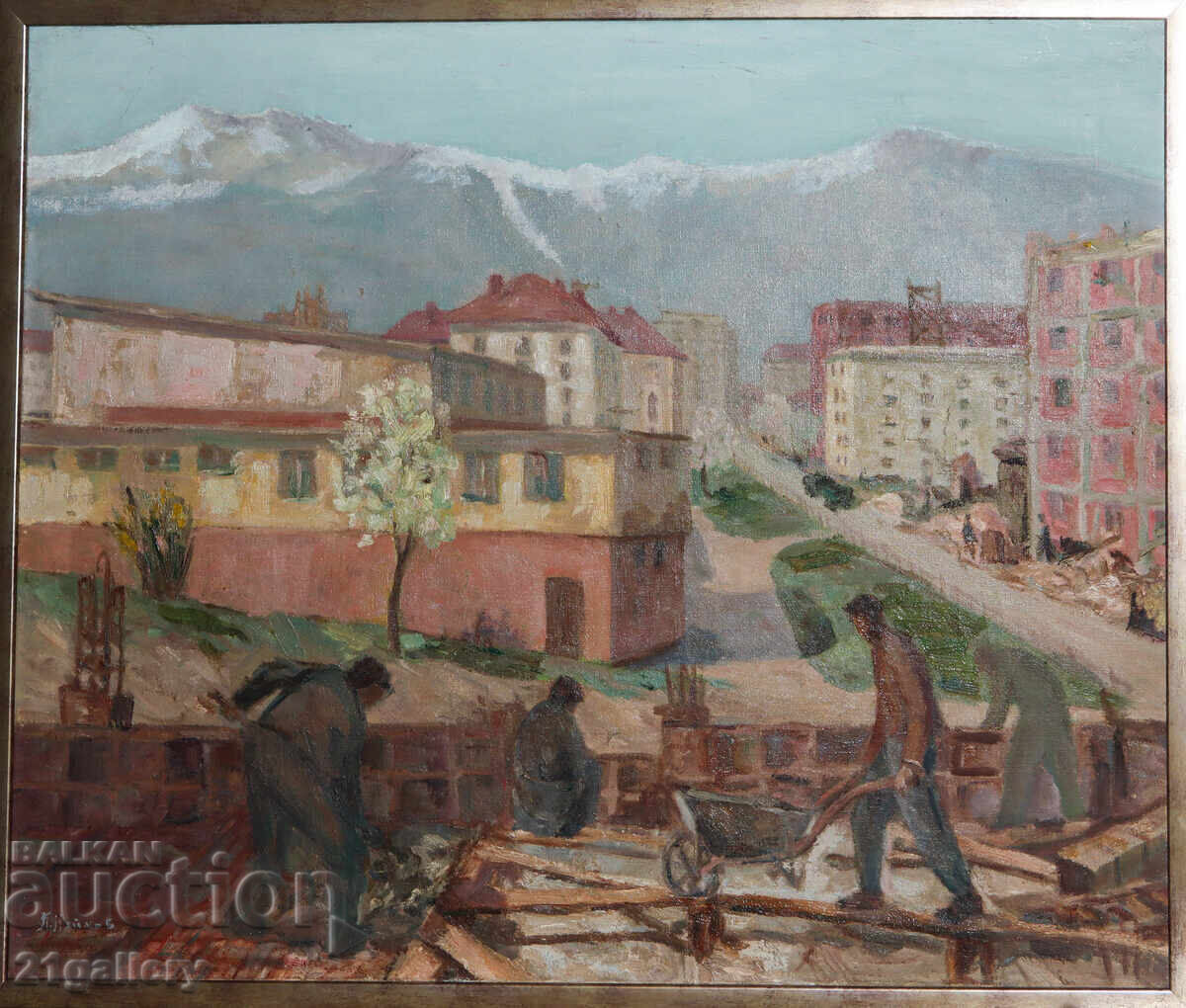 Atanas Neykov (1924 - 2003) landscape, oil paints