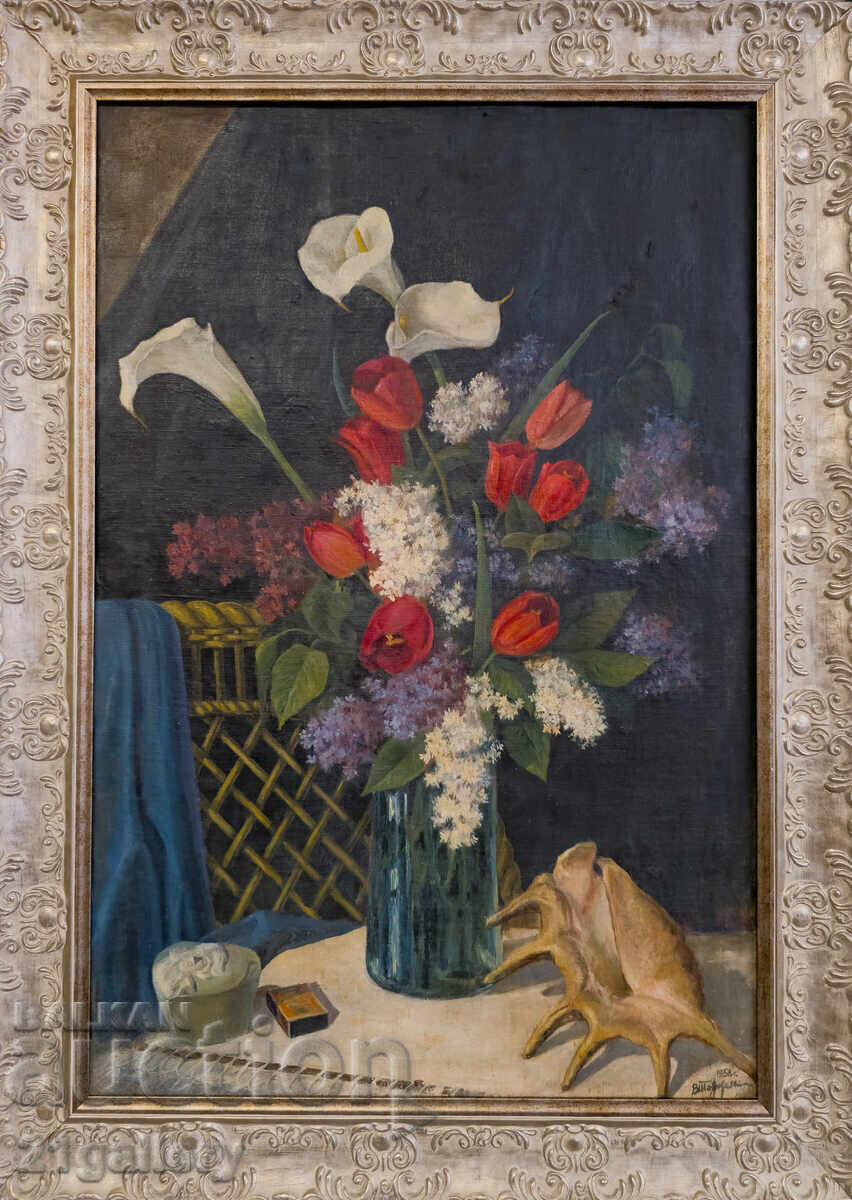 Vasil Todorov (1893 - 1977), oil paints, still life with price 3000.00 BGN | € 1533.88