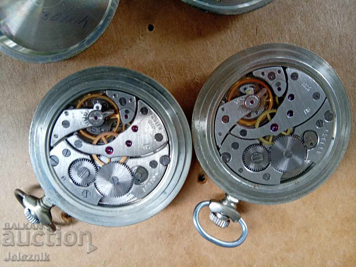 2×Молния Локомотив Джобни Часовници -Работят. - 6 2×Молния Локомотив Джобни Часовници -Работят. - 6