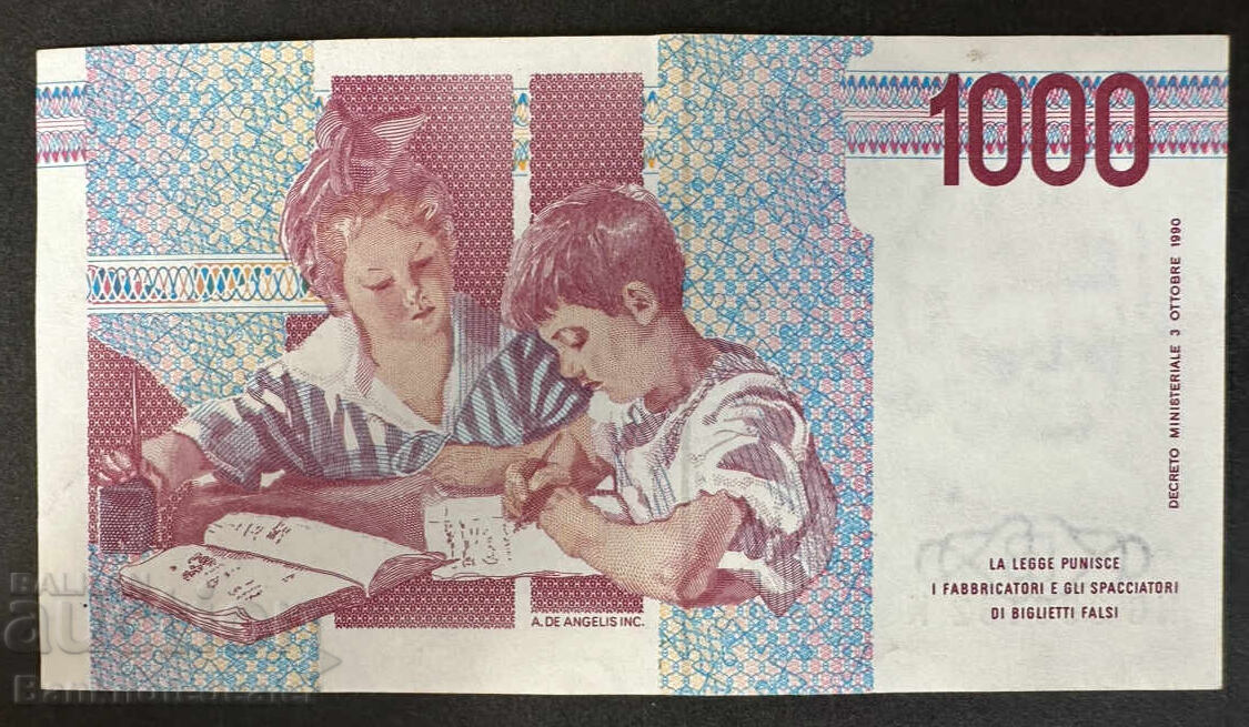 Ιταλία 1000 Λίρες 1990 Pick 112 Ref 8182 με τιμή 5.00 BGN | € 2.56