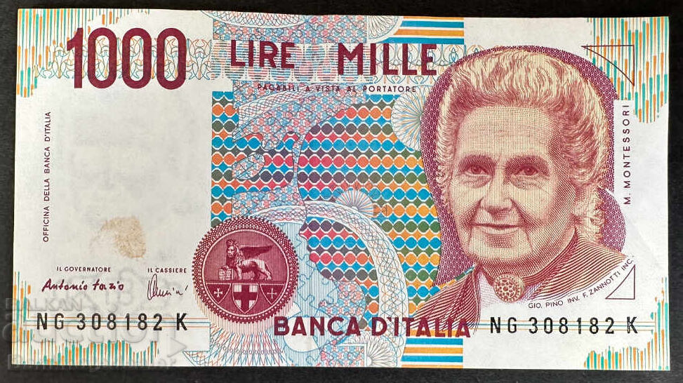 Ιταλία 1000 Λίρες 1990 Pick 112 Ref 8182