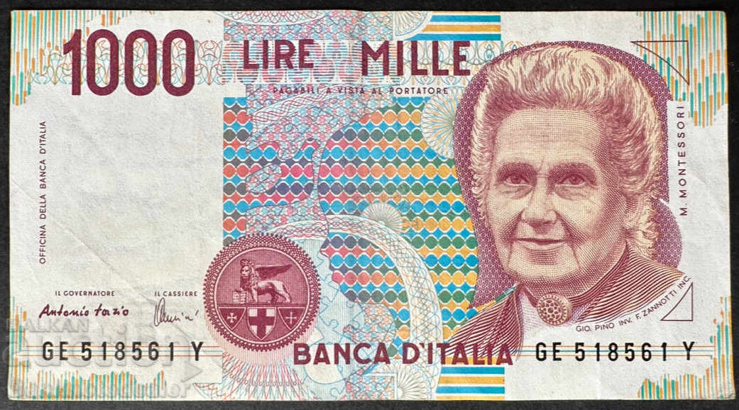 Ιταλία 1000 Λίρες 1990 Pick 112 Ref 8561 Ιταλία 1000 Λίρες 1990 Pick 112 Ref 8561