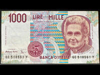 Italy 1000 Lire 1990 Pick 112 Ref 8561