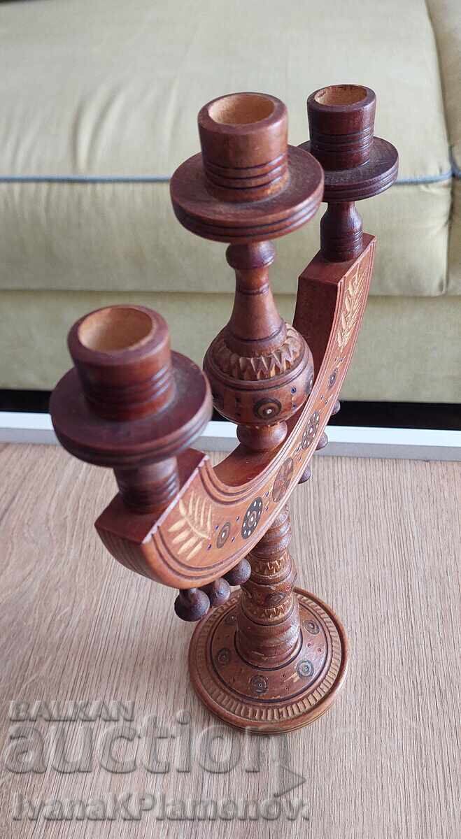 Wood carving candlestick for connoisseurs - 5