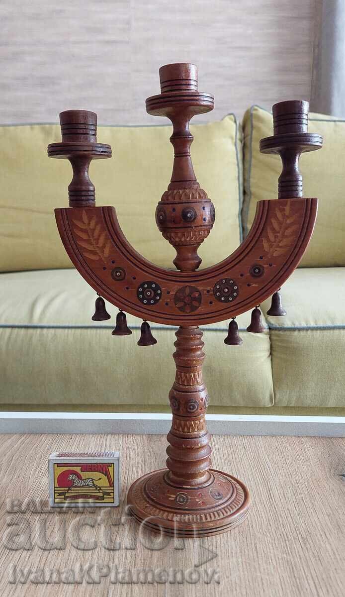 Ξυλόγλυπτος κηροστάτης για γνώστες - 6 Ξυλόγλυπτος κηροστάτης για γνώστες - 6