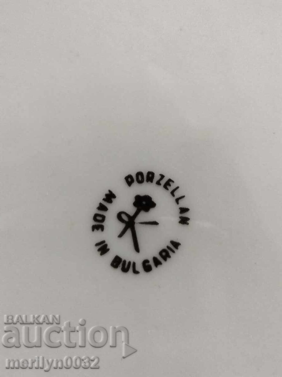 Delivery of Porcelain plate Bulgarian social porcelain NRB