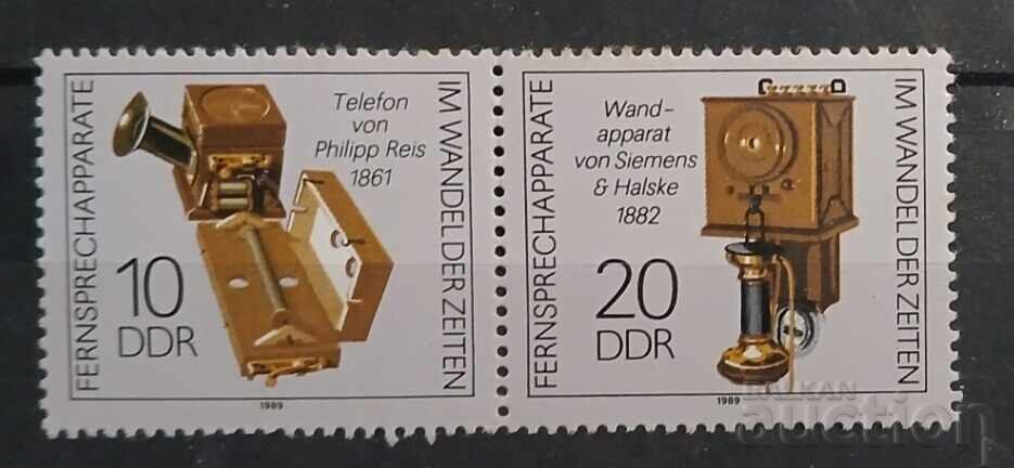 Γερμανία/ΓΛΔ 1989 Τηλεφωνικά γραμματόσημα MNH Γερμανία/ΓΛΔ 1989 Τηλεφωνικά γραμματόσημα MNH