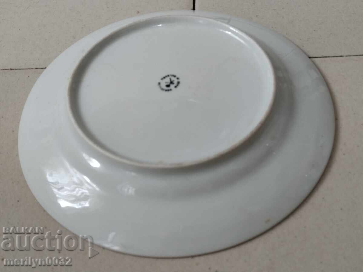 Porcelain plate Bulgarian social porcelain NRB - 6