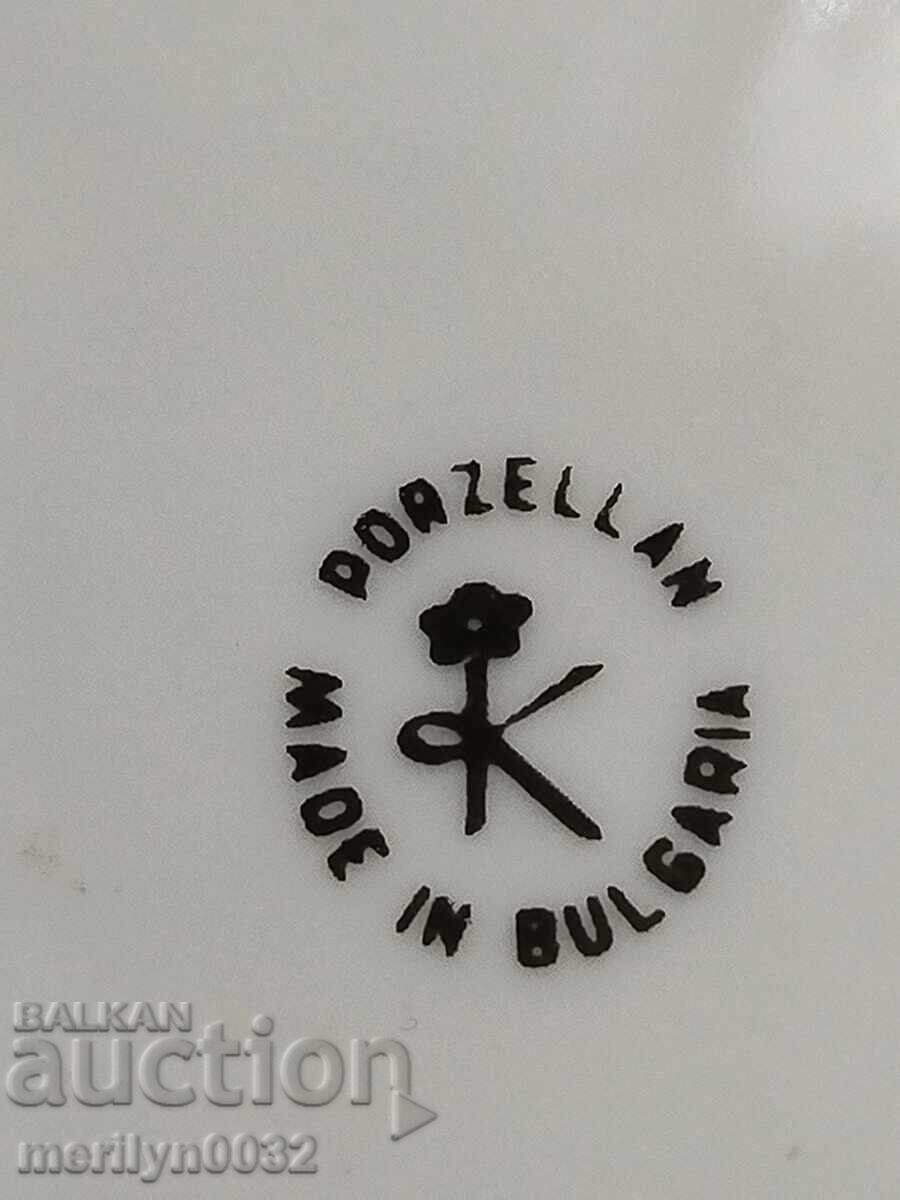 Porcelain plate Bulgarian social porcelain NRB - 7