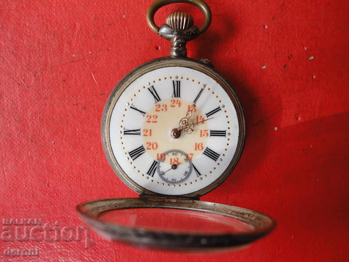 Ceas de buzunar argintiu incredibil - 7