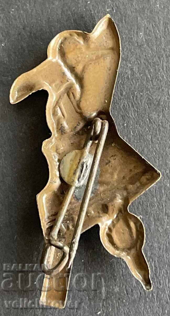 41162 Βουλγαρία τουριστικό σήμα πικέλι σχοινί σκι με τιμή 5.00 BGN | € 2.56