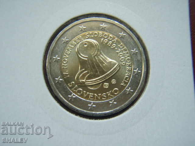 Licitație 2 euro 2009 Slovacia „20 de ani” - Unc (2 euro)
