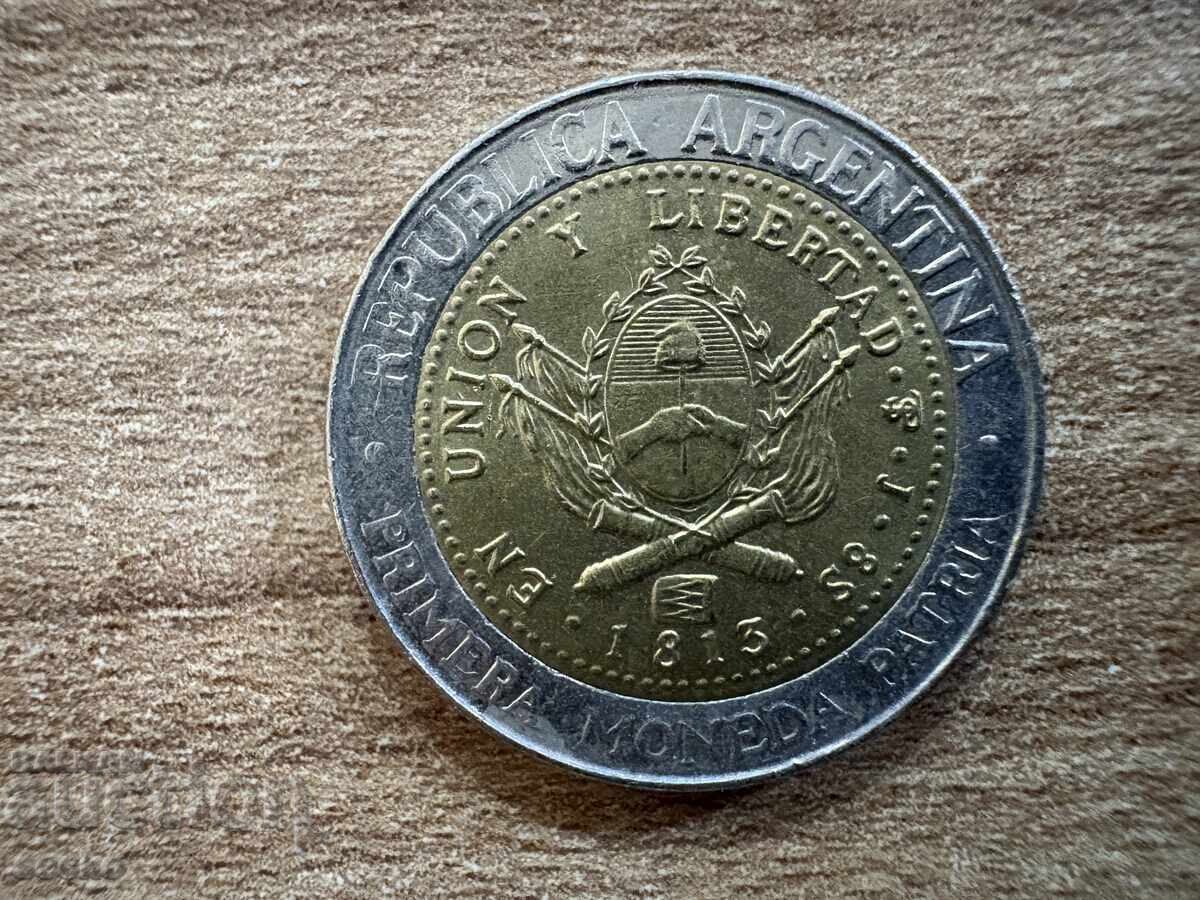 Αργεντινή - 1 πέσο (2013) - 200 χρόνια από την πρώτη... με τιμή 1.60 BGN | € 0.82 Αργεντινή - 1 πέσο (2013) - 200 χρόνια από την πρώτη... με τιμή 1.60 BGN | € 0.82