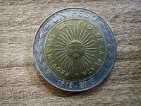 Αργεντινή - 1 πέσο (2013) - 200 χρόνια από την πρώτη...