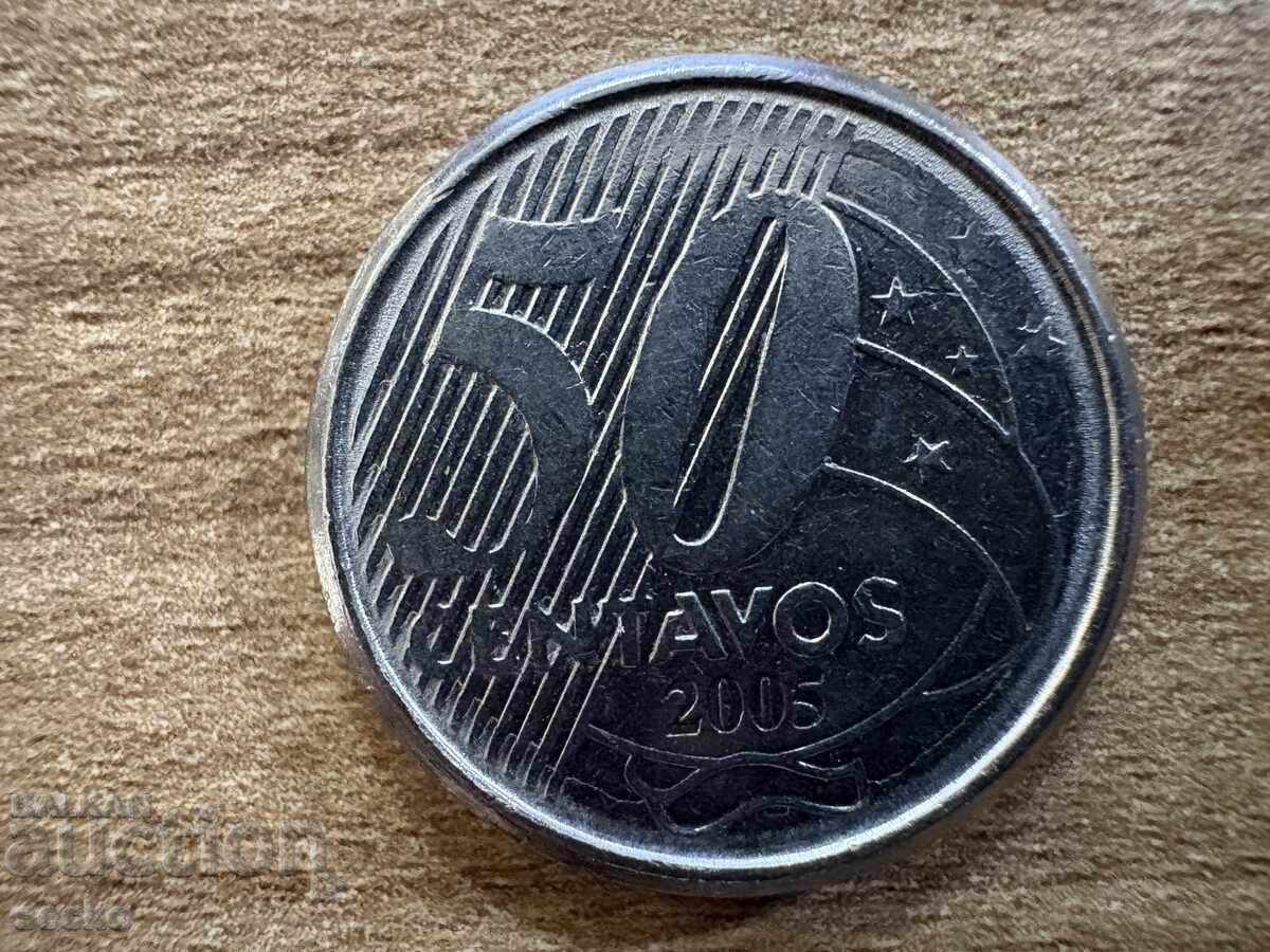 Brazilia - 50 centavos (2005)