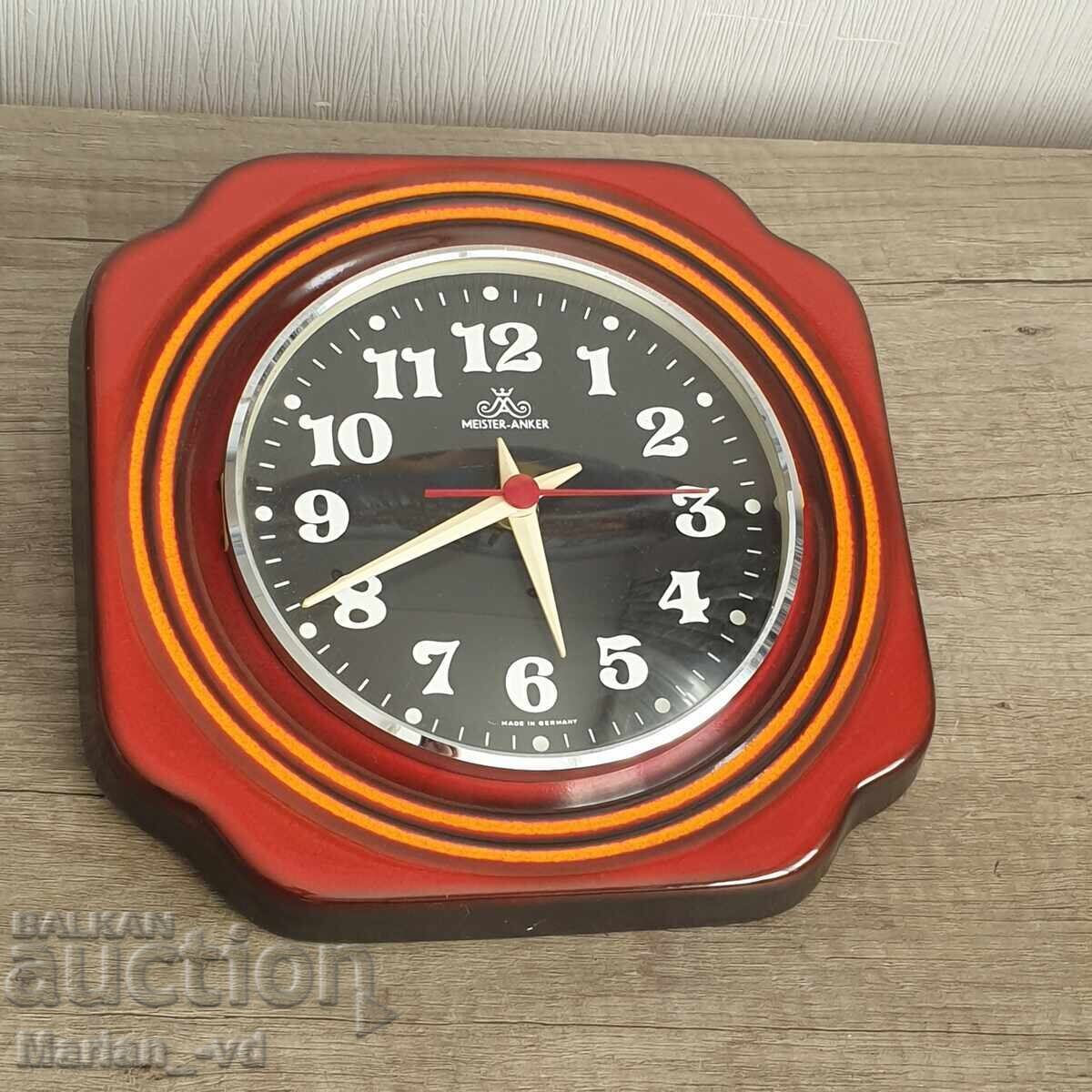 Πορσελάνινο ρολόι τοίχου "Meister Anker" - 70s GDR - 6 Πορσελάνινο ρολόι τοίχου "Meister Anker" - 70s GDR - 6