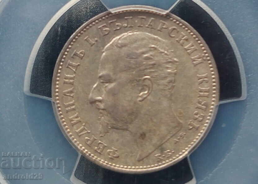 Аукцион 1 лев 1894 година Княжество България - AU55 на PCGS