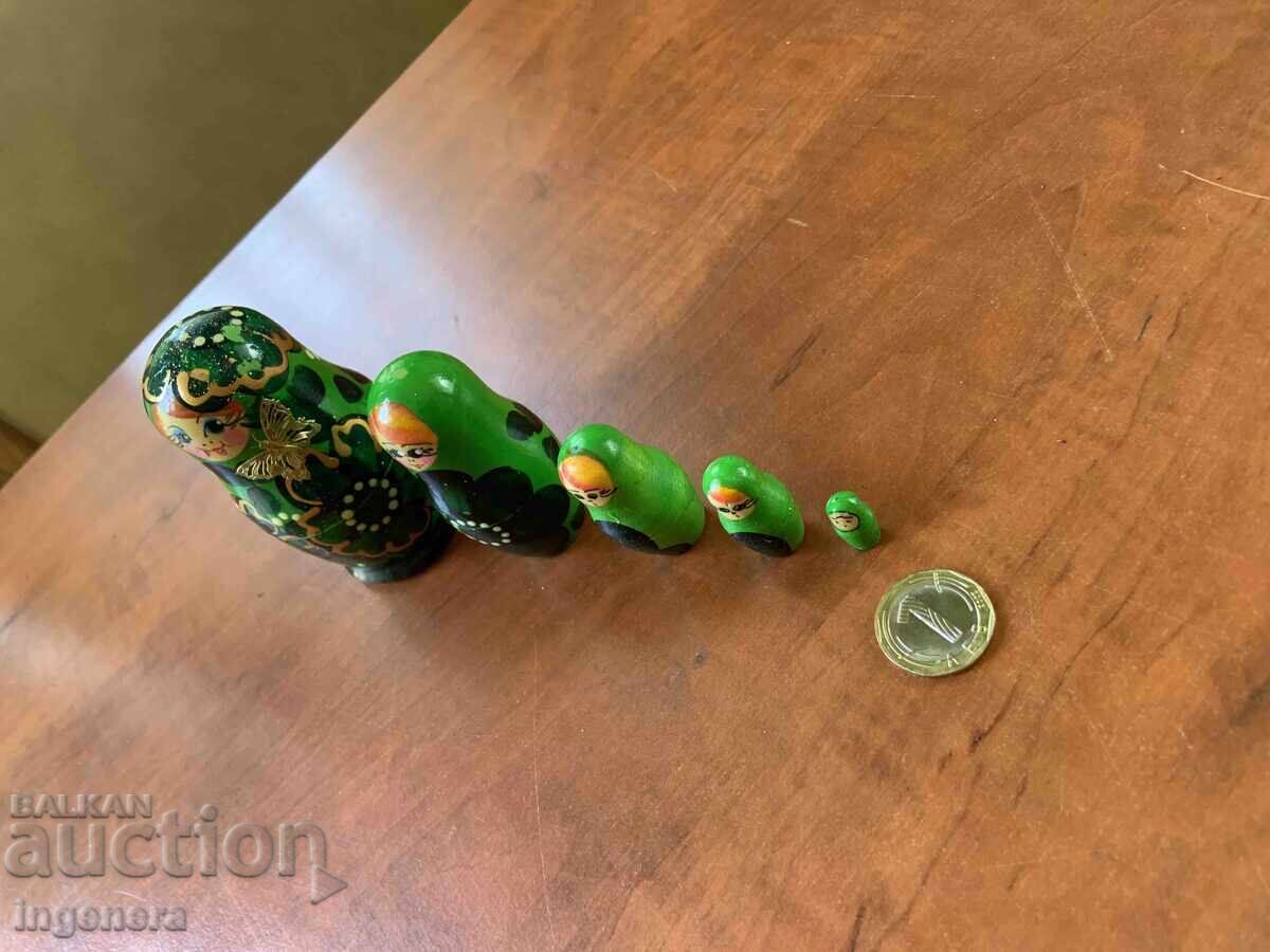 Доставка на МАТРЬОШКА МАТРЬОШКИ КУКЛА ДЪРВО СТАРИННА-5 БРОЯ Доставка на МАТРЬОШКА МАТРЬОШКИ КУКЛА ДЪРВО СТАРИННА-5 БРОЯ