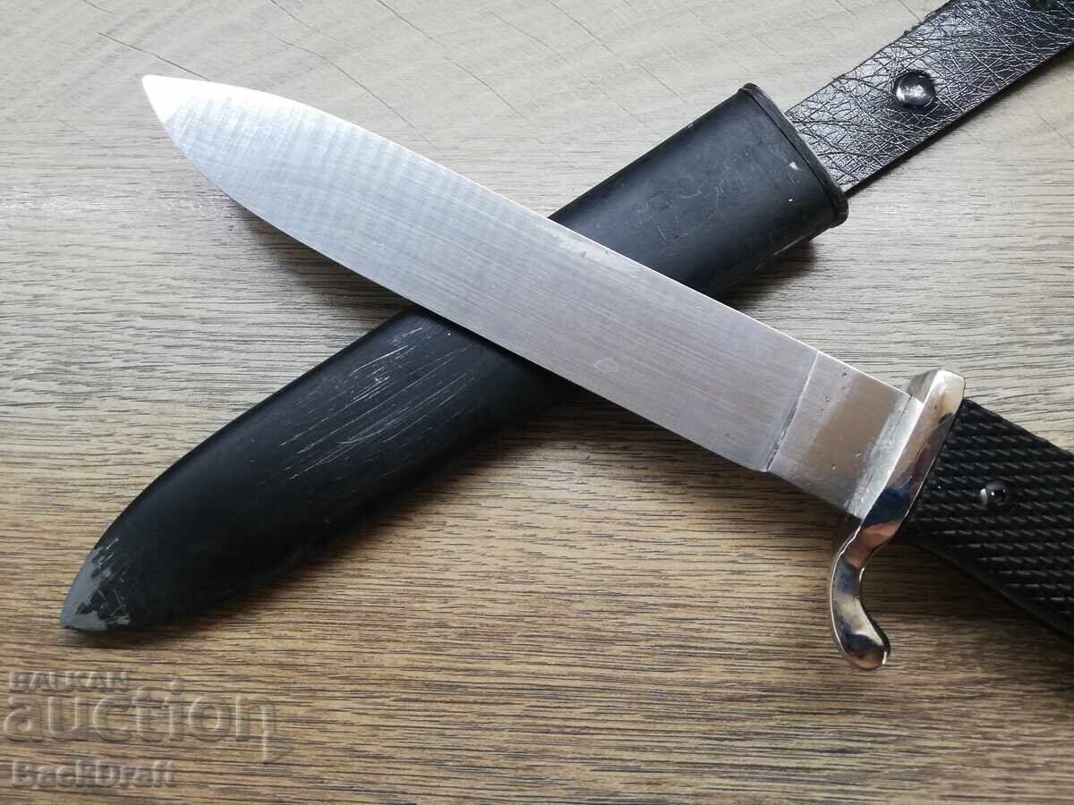 Αντίγραφο Γερμανικού Μαχαιριού HJ Hitlerjugend με θήκη, Λεπίδα Τρίτου Ράιχ - 5