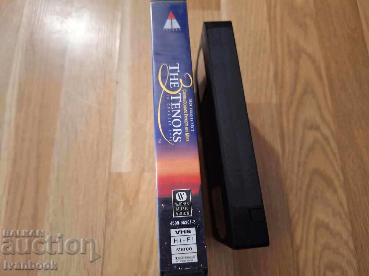 Видео касета VHS - Тримата тенори с цена 4.00 лв. | € 2.05 Видео касета VHS - Тримата тенори с цена 4.00 лв. | € 2.05