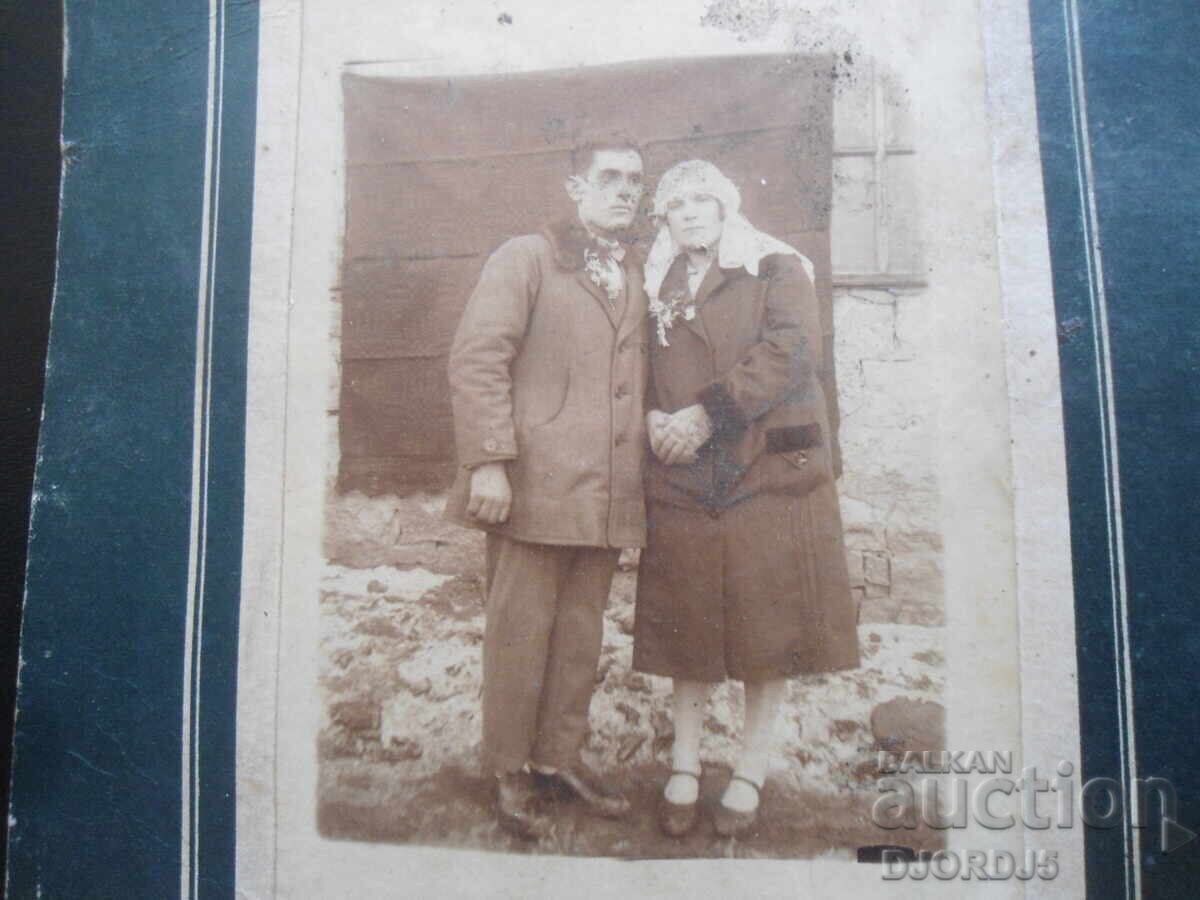 Old photo, cardboard, 20.I.1929 year