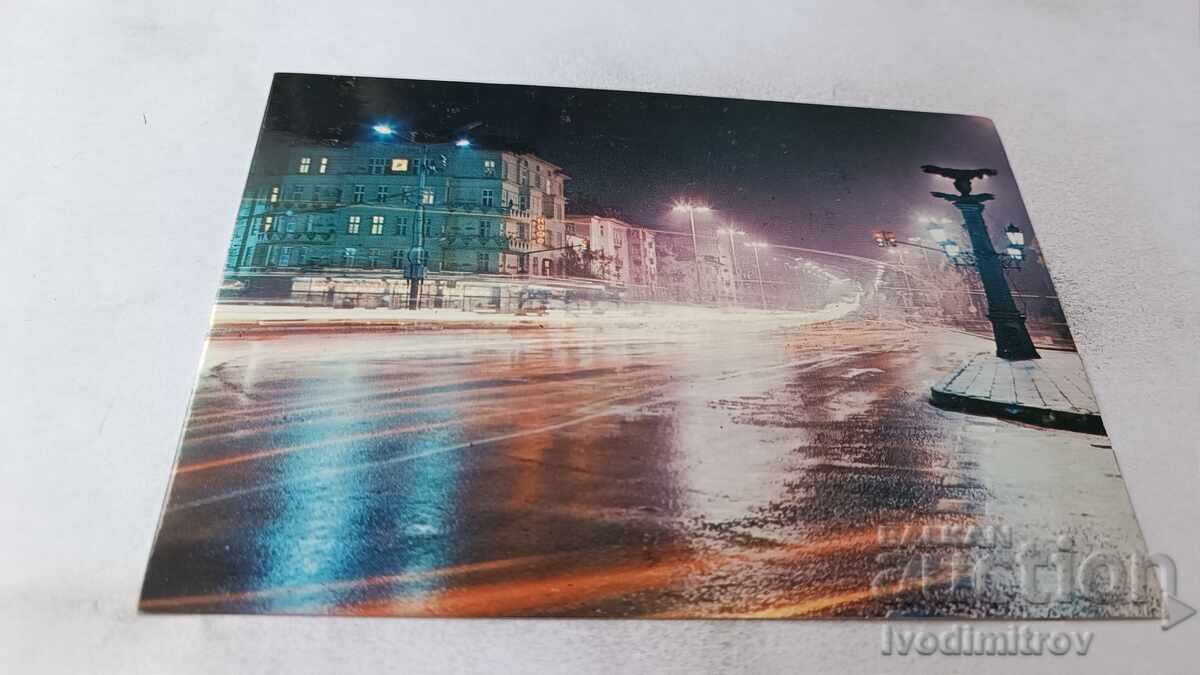 Postcard Sofia Lenin Boulevard 1984 Postcard Sofia Lenin Boulevard 1984