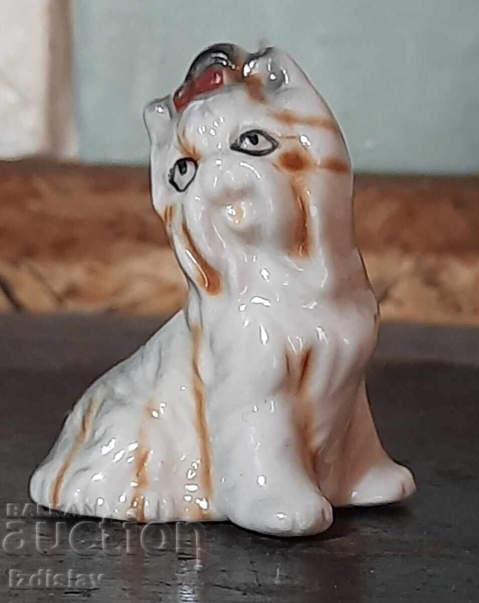 Porcelain dog figurine