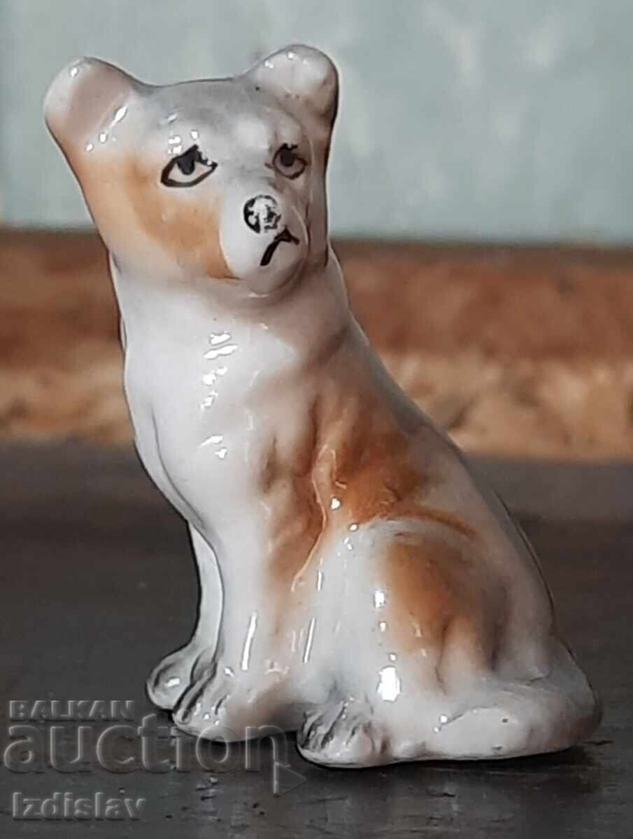 Porcelain dog figurine