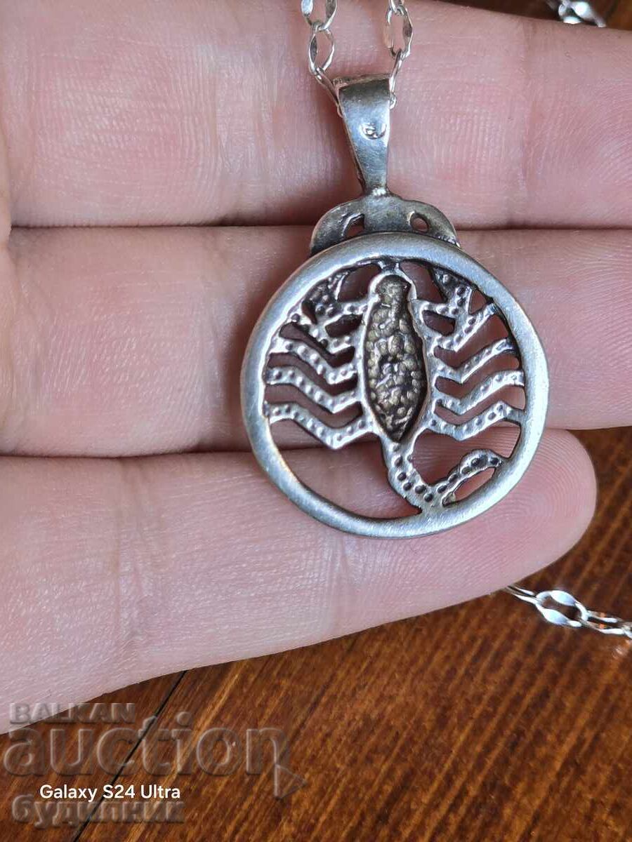 Silver chain with pendant. 5.17 Grams. 44cm. Selling over 100 with price 26.99 BGN | € 13.80 Silver chain with pendant. 5.17 Grams. 44cm. Selling over 100 with price 26.99 BGN | € 13.80