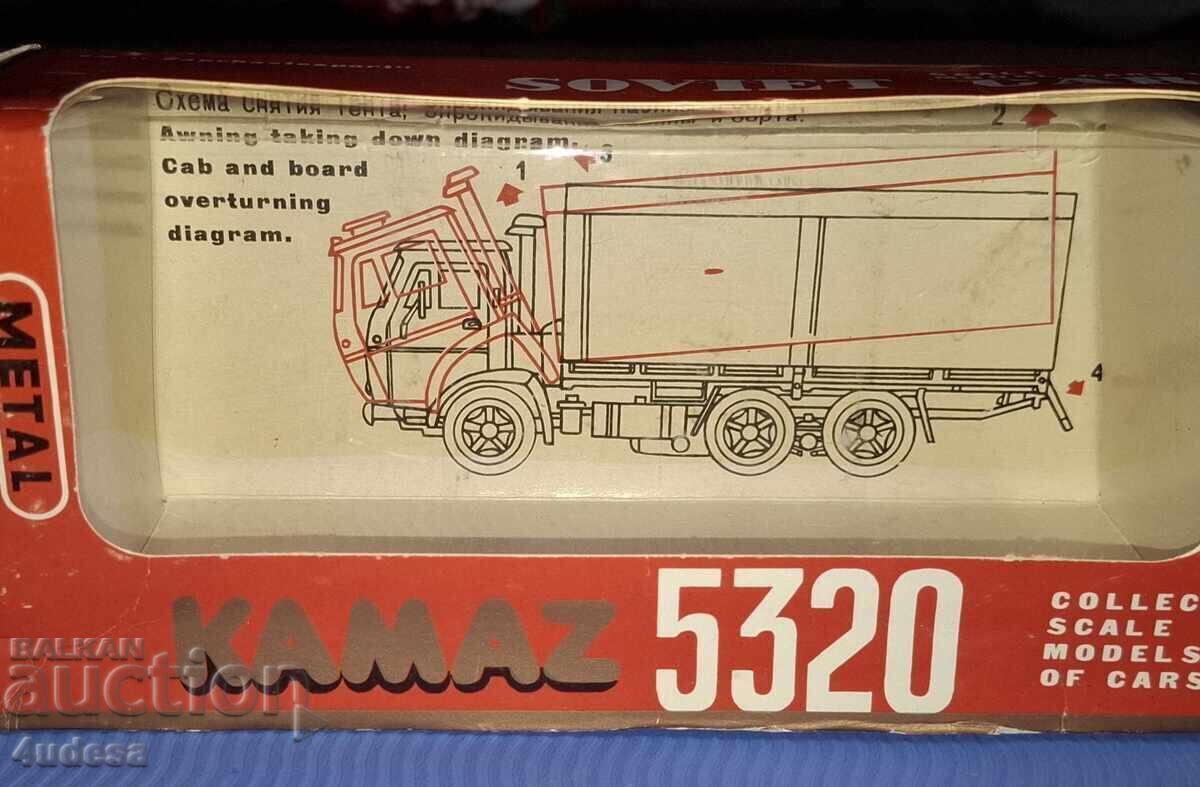 Russian Soviet Social Model KAMAZ 5320 1:43 USSR Made in USSR - 7