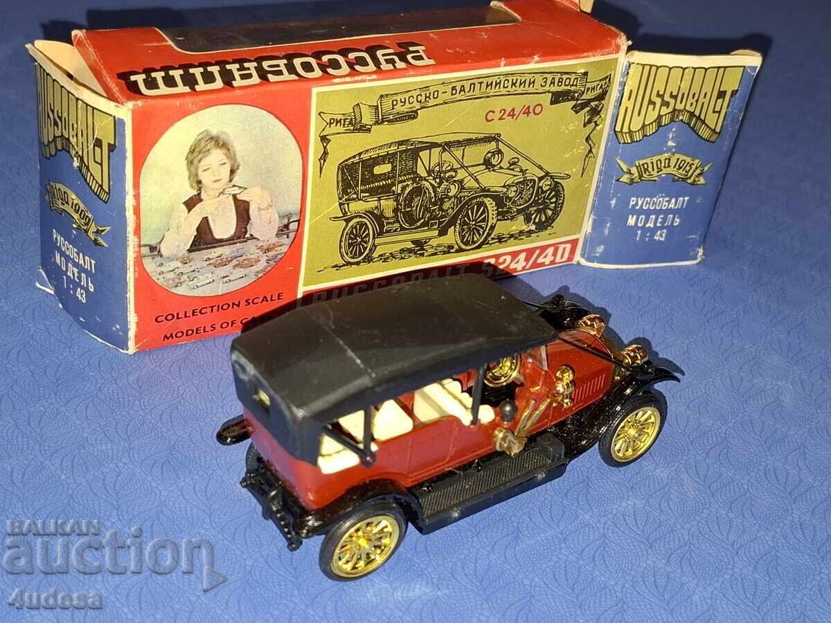 Аукцион Руски модел Русо Балт А22 1:43 от 1983 година Сделано в СССР