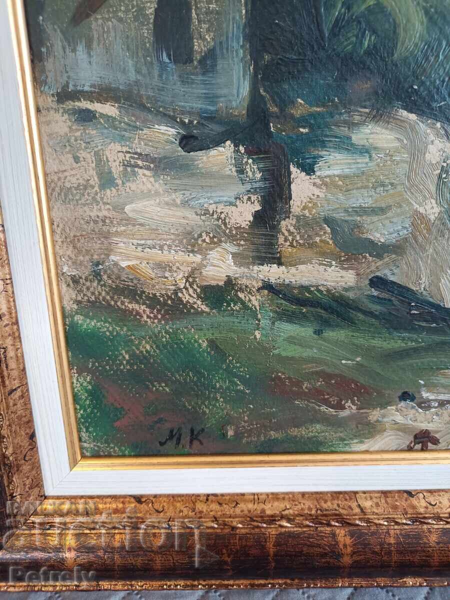 Παλιά ελαιογραφία με τιμή 300.00 BGN | € 153.39 Παλιά ελαιογραφία με τιμή 300.00 BGN | € 153.39