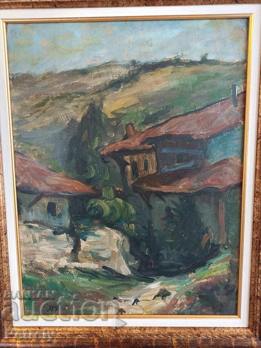 Δημοπρασία Παλιά ελαιογραφία Δημοπρασία Παλιά ελαιογραφία