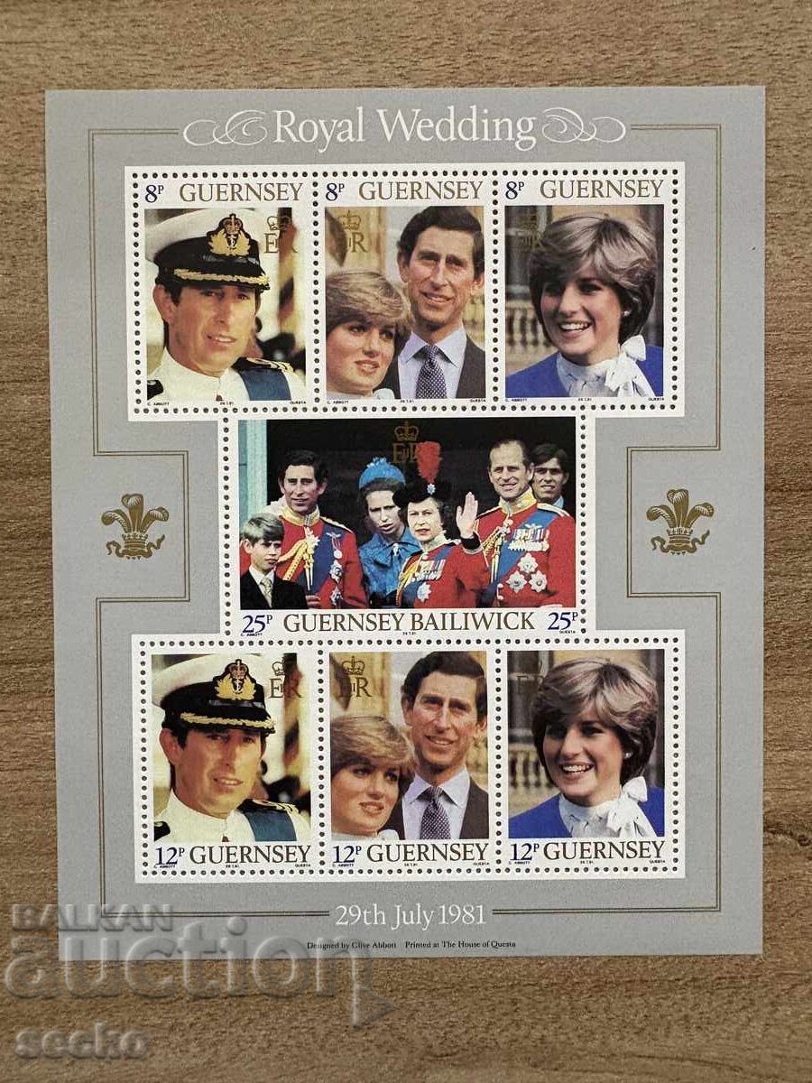 Гърнзи - Кралска сватба, лейди Даяна Спенсър и... (1981) MNH Гърнзи - Кралска сватба, лейди Даяна Спенсър и... (1981) MNH