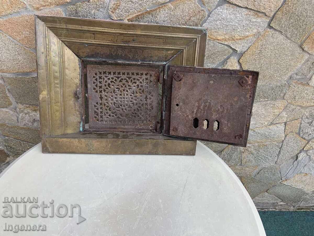 GATE DOOR FOR AND FROM FIREPLACE STOVE ORNAMENTS COPPER BRASS with price 70.00 BGN | € 35.79