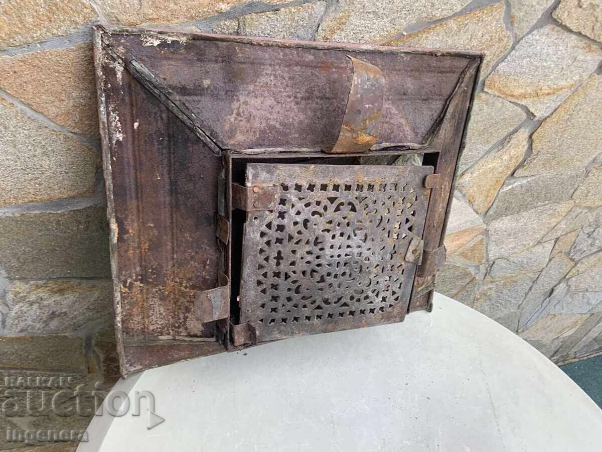 GATE DOOR FOR AND FROM FIREPLACE STOVE ORNAMENTS COPPER BRASS - 7