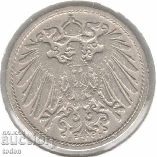 Germany 10 Pfennig 1900 D KM# 12 Wilhelm II Small Shield with price 3.00 BGN | € 1.53