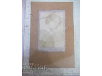 Φωτογραφία γυναίκας σε χαρτόνι παλιά