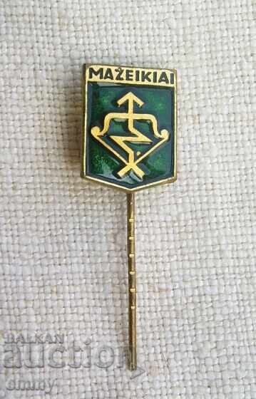 Σηματάκι - έμβλημα της πόλης Mažeikiai, Λιθουανία