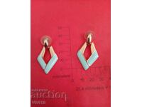 Cercei vechi cu email